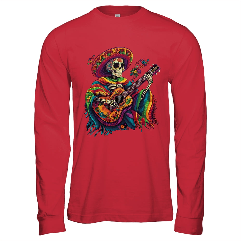Dia De Los Muertos Mexican Skeletons Instrumentalist Dancing Shirt & Hoodie | teecentury