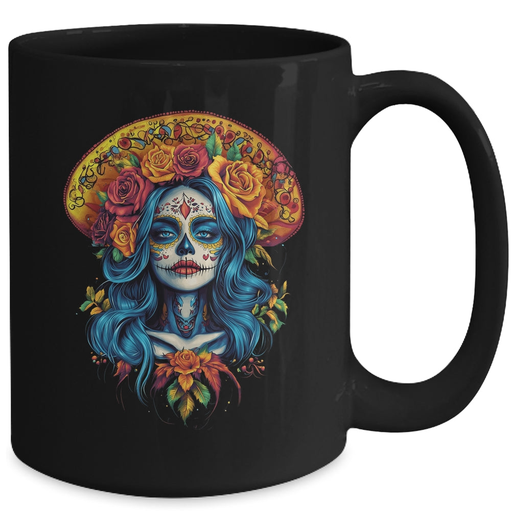 Dia De Los Muertos Skeletons Dancing Mexican Day Of Dead Mug | teecentury