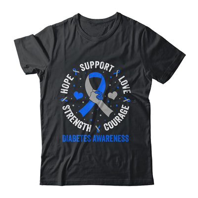 Diabetes Awareness Diabetic Love Support T2D T1D Diabetes Shirt & Hoodie | teecentury