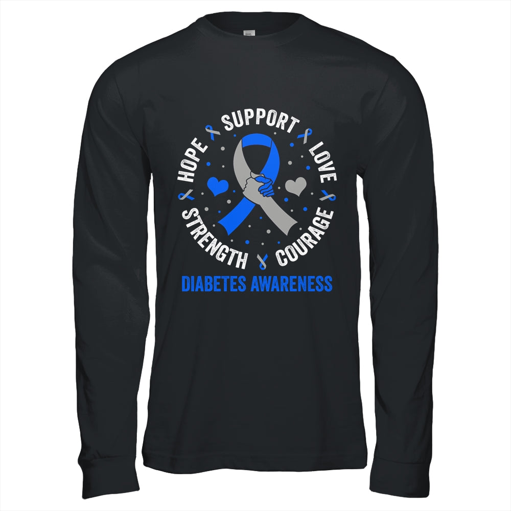 Diabetes Awareness Diabetic Love Support T2D T1D Diabetes Shirt & Hoodie | teecentury