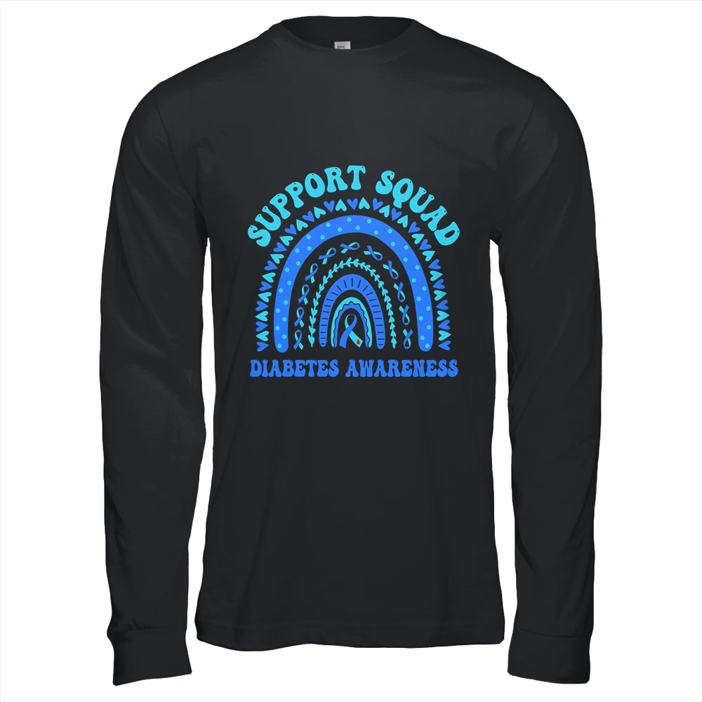 Diabetes Blue Support Squad Diabetes Awareness Shirt & Hoodie | teecentury