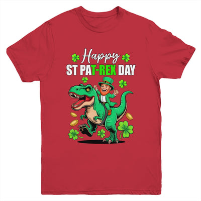 Dino St Patricks Day Kids Saint Patricks Boys Leprechaun Youth Shirt | teecentury