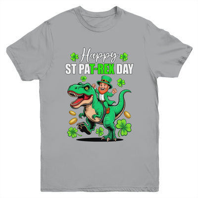 Dino St Patricks Day Kids Saint Patricks Boys Leprechaun Youth Shirt | teecentury