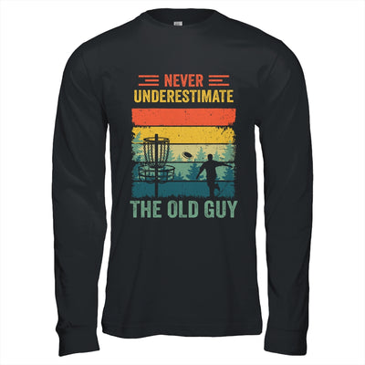 Disc Golf For Men Dad Grandpa Old Guy Disc Golf Player Retro Shirt & Hoodie | teecentury