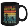 Disc Golf For Men Dad Grandpa Old Guy Disc Golf Player Retro Mug | teecentury