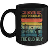 Disc Golf For Men Dad Grandpa Old Guy Disc Golf Player Retro Mug | teecentury