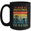 Disc Golf For Men Dad Grandpa Old Guy Disc Golf Player Retro Mug | teecentury