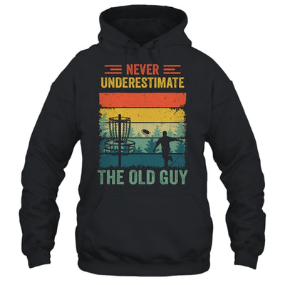 Disc Golf For Men Dad Grandpa Old Guy Disc Golf Player Retro Shirt & Hoodie | teecentury