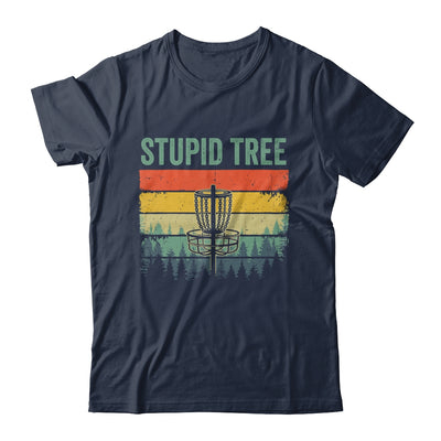Disc Golf For Men Women Funny Stupid Tree Retro Disc Golf Shirt & Tank Top | teecentury
