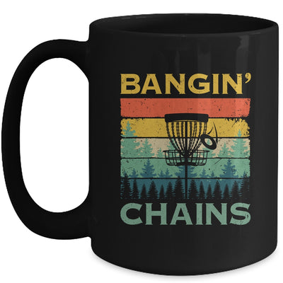 Disc Golf Funny Banging Chains Retro Disc Golfer Men Women Mug | teecentury