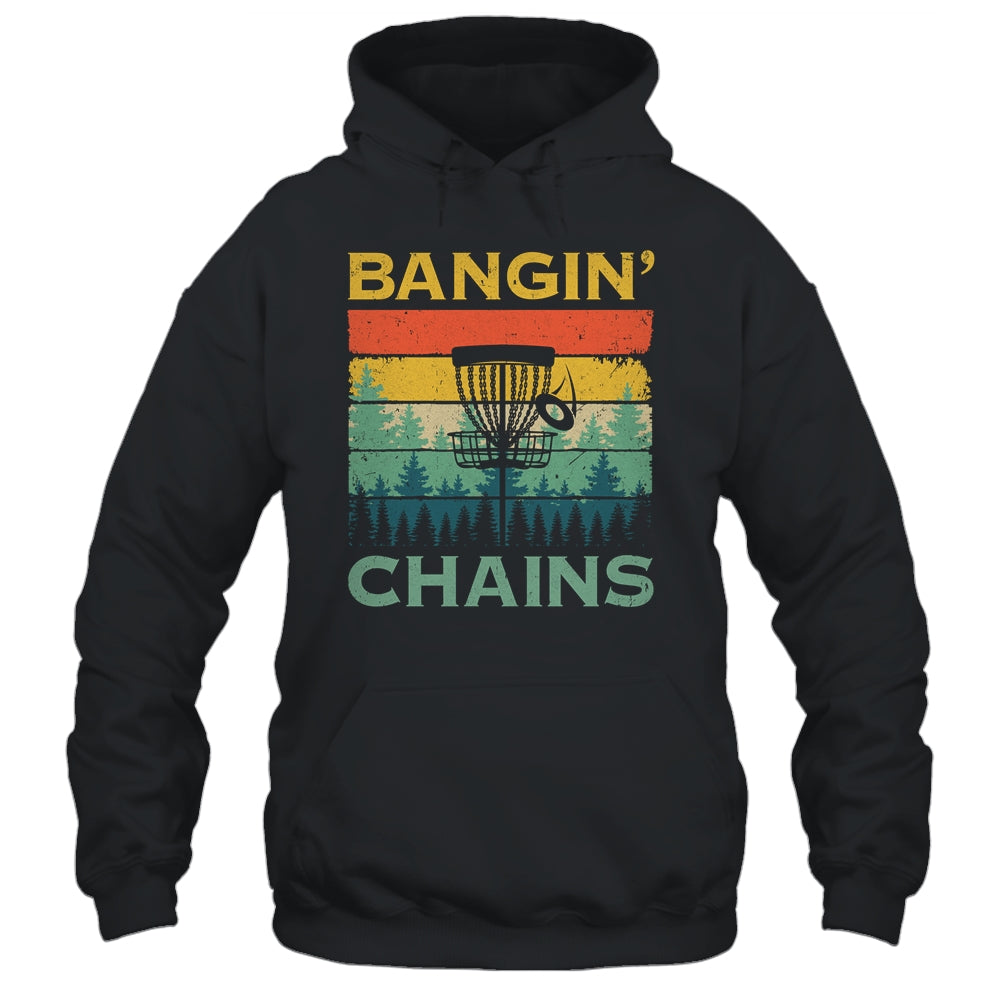 Disc Golf Funny Banging Chains Retro Disc Golfer Men Women Shirt & Tank Top | teecentury