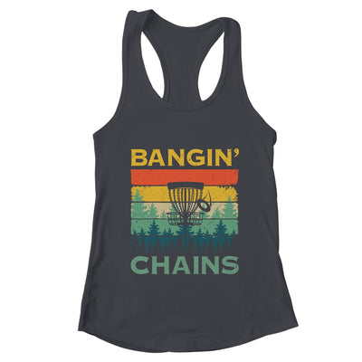 Disc Golf Funny Banging Chains Retro Disc Golfer Men Women Shirt & Tank Top | teecentury