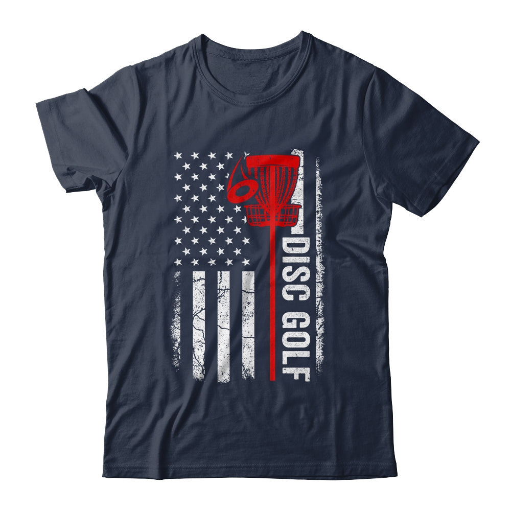 Disc Golf Player American Flag Disc Golf For Men Women Shirt & Tank Top | teecentury