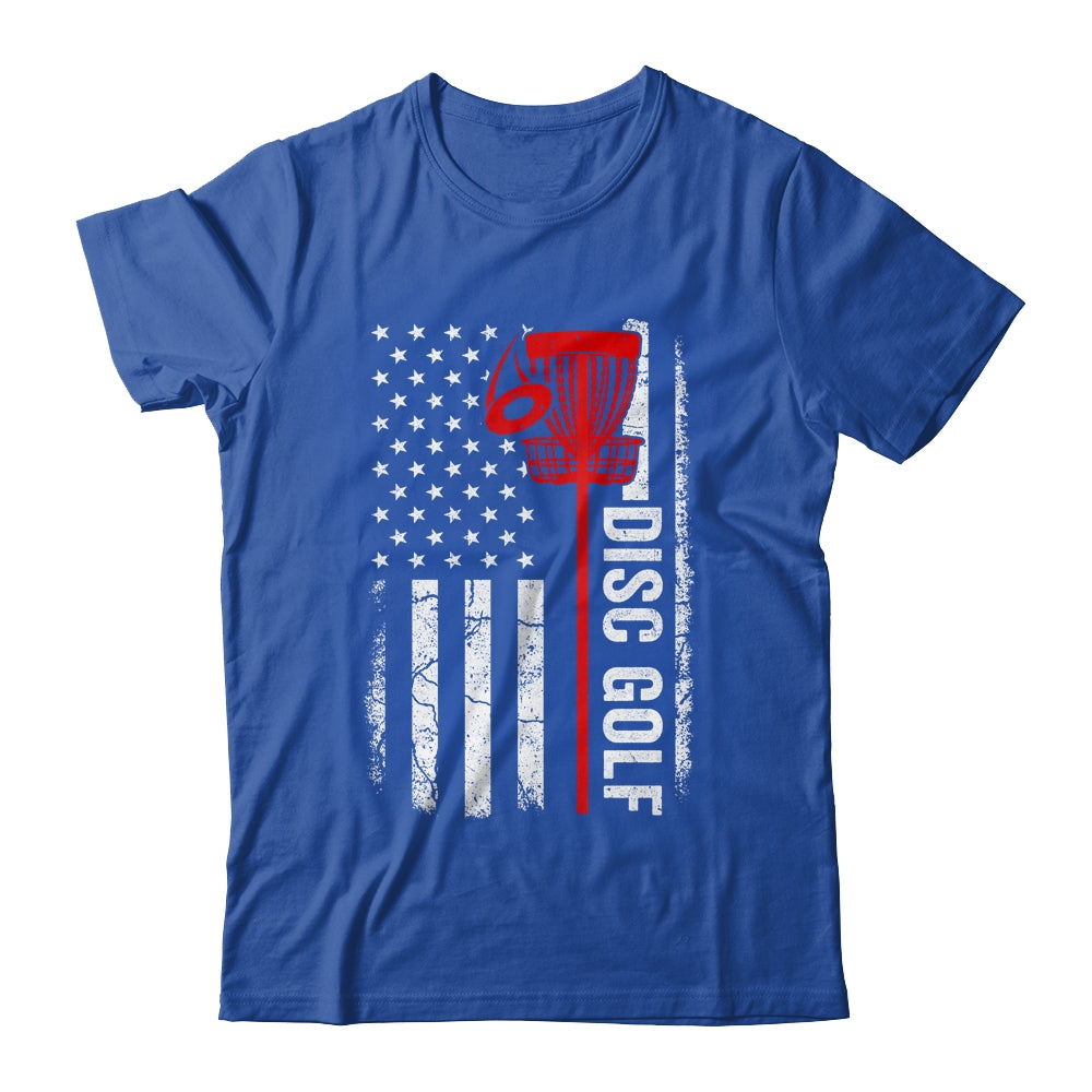Disc Golf Player American Flag Disc Golf For Men Women Shirt & Tank Top | teecentury
