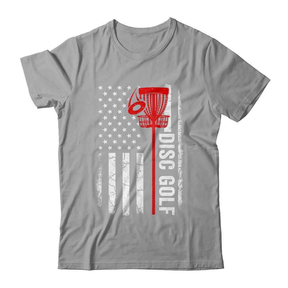 Disc Golf Player American Flag Disc Golf For Men Women Shirt & Tank Top | teecentury