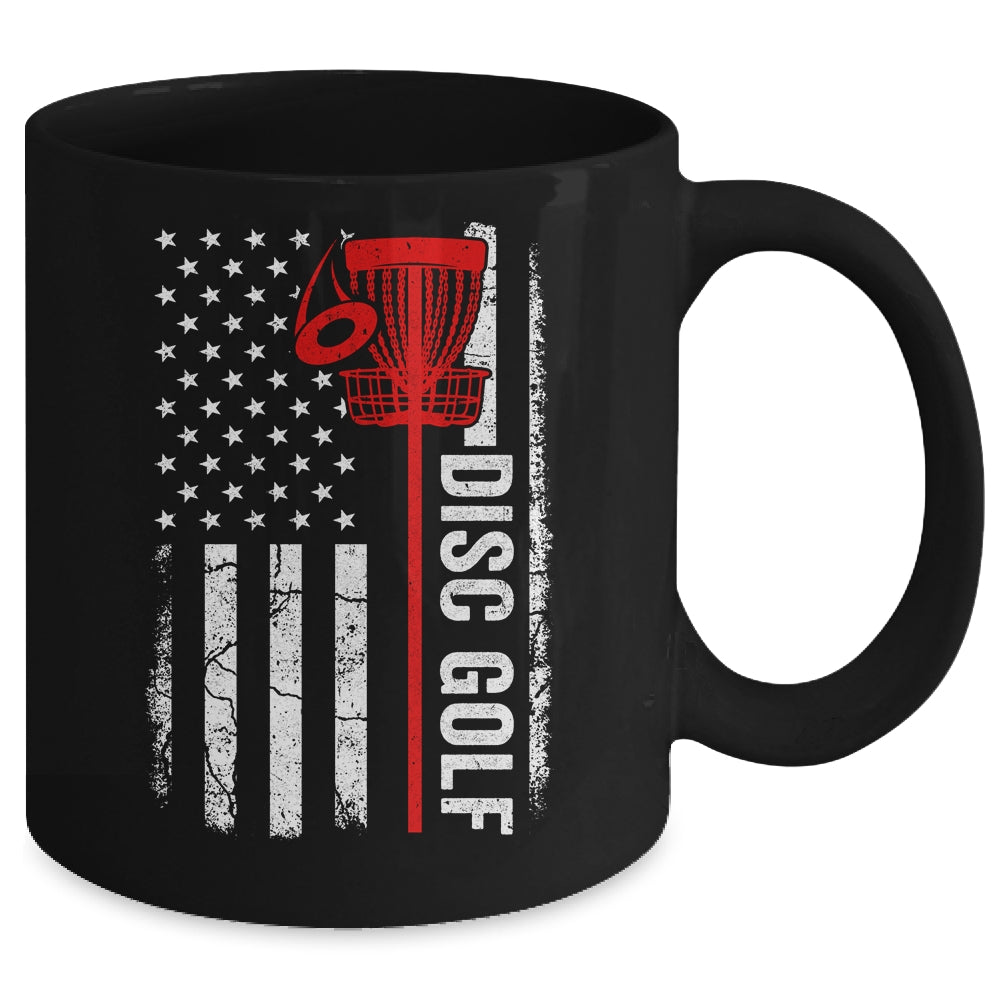 Disc Golf Player American Flag Disc Golf For Men Women Mug | teecentury