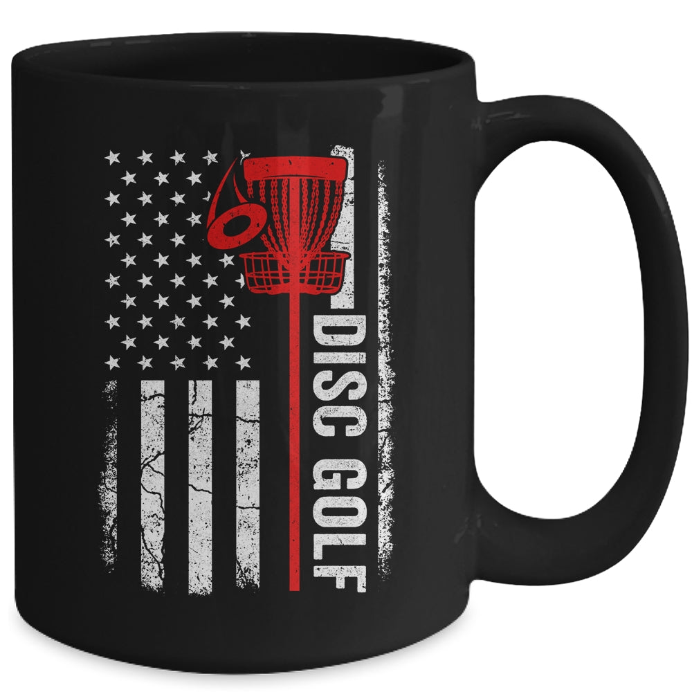 Disc Golf Player American Flag Disc Golf For Men Women Mug | teecentury