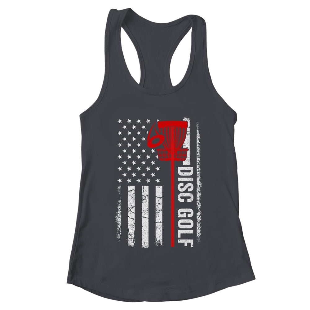 Disc Golf Player American Flag Disc Golf For Men Women Shirt & Tank Top | teecentury