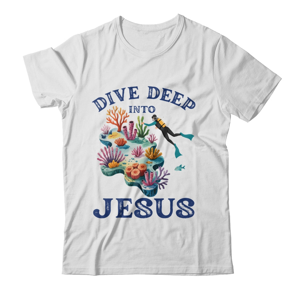 Dive Deep Into Jesus VBS Christian Scuba Diving Underwater Shirt & Tank Top | teecentury