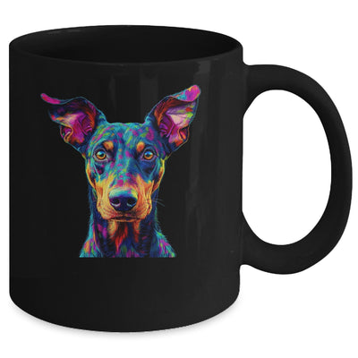 Doberman Dog Colorful Face Dog Lover Men Women Mug | teecentury
