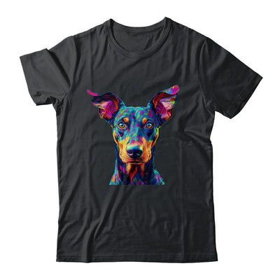 Doberman Dog Colorful Face Dog Lover Men Women Shirt & Tank Top | teecentury