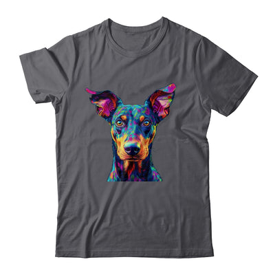 Doberman Dog Colorful Face Dog Lover Men Women Shirt & Tank Top | teecentury
