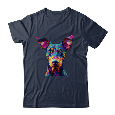 Doberman Dog Colorful Face Dog Lover Men Women Shirt & Tank Top | teecentury