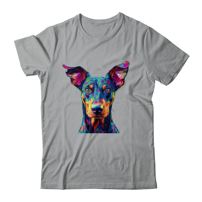 Doberman Dog Colorful Face Dog Lover Men Women Shirt & Tank Top | teecentury