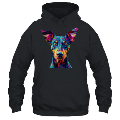 Doberman Dog Colorful Face Dog Lover Men Women Shirt & Tank Top | teecentury