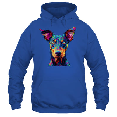 Doberman Dog Colorful Face Dog Lover Men Women Shirt & Tank Top | teecentury