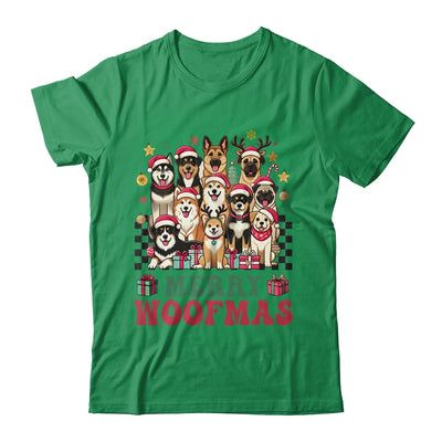 Dog Mama Dog Merry Christmas Woofmas Dog Lover Dog Mom Shirt & Sweatshirt | teecentury
