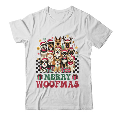 Dog Mama Dog Merry Christmas Woofmas Dog Lover Dog Mom Shirt & Sweatshirt | teecentury