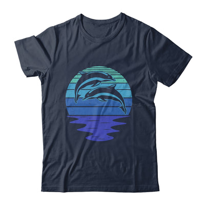 Dolphin Silhouette 70s Vintage Retro Sunset Dolphin Zookeep Shirt & Tank Top | teecentury