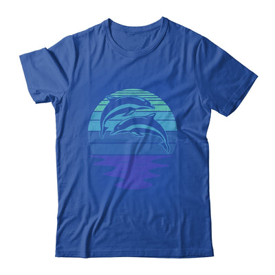 Dolphin Silhouette 70s Vintage Retro Sunset Dolphin Zookeep Shirt & Tank Top | teecentury