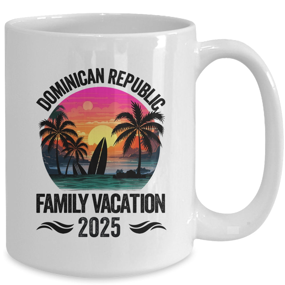 Dominican Republic Family Vacation 2025 Matching Outfits Beach Summer Mug | teecentury