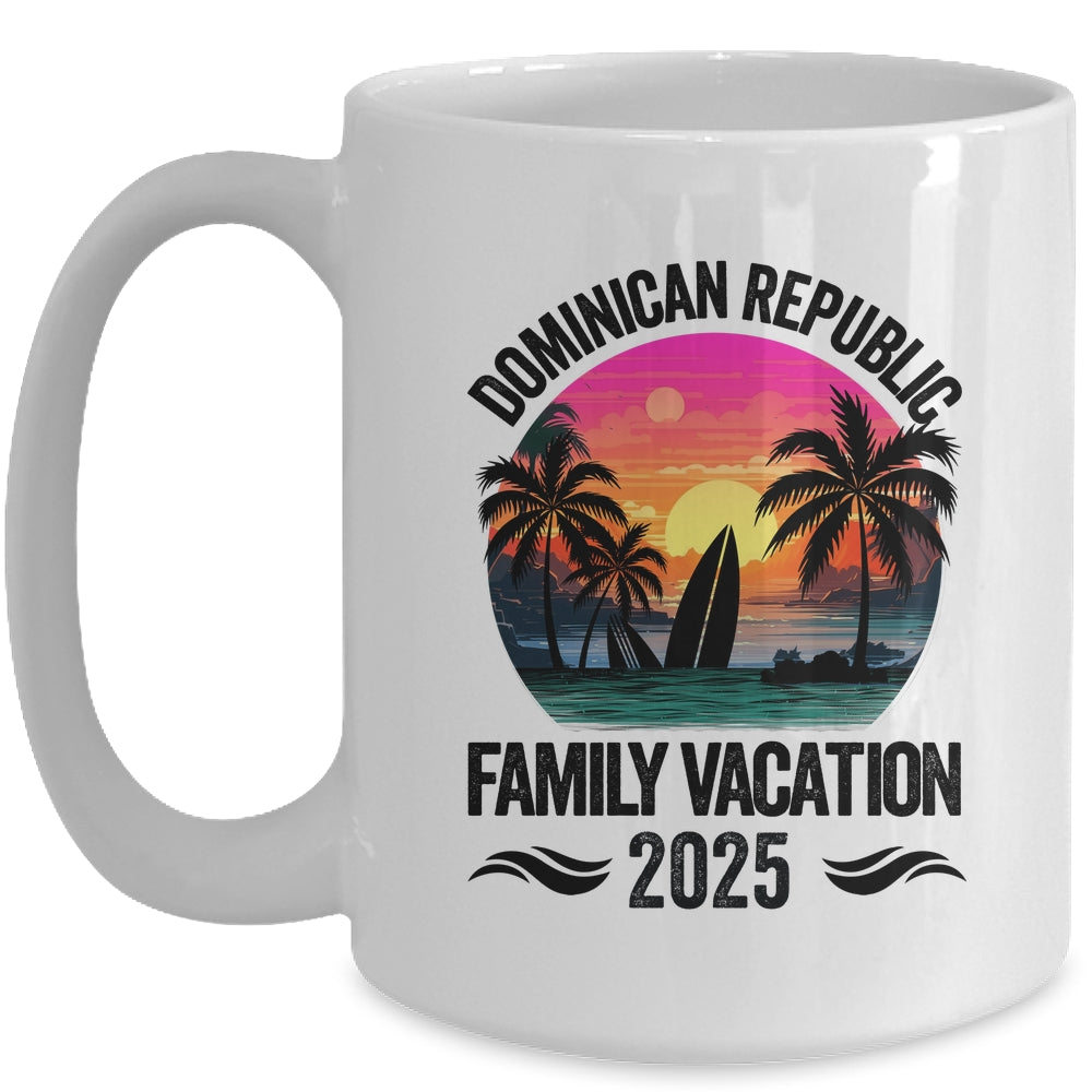 Dominican Republic Family Vacation 2025 Matching Outfits Beach Summer Mug | teecentury