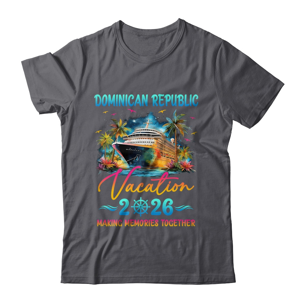 Dominican Republic Family Vacation 2026 Matching Group Summer Shirt & Tank Top | teecentury