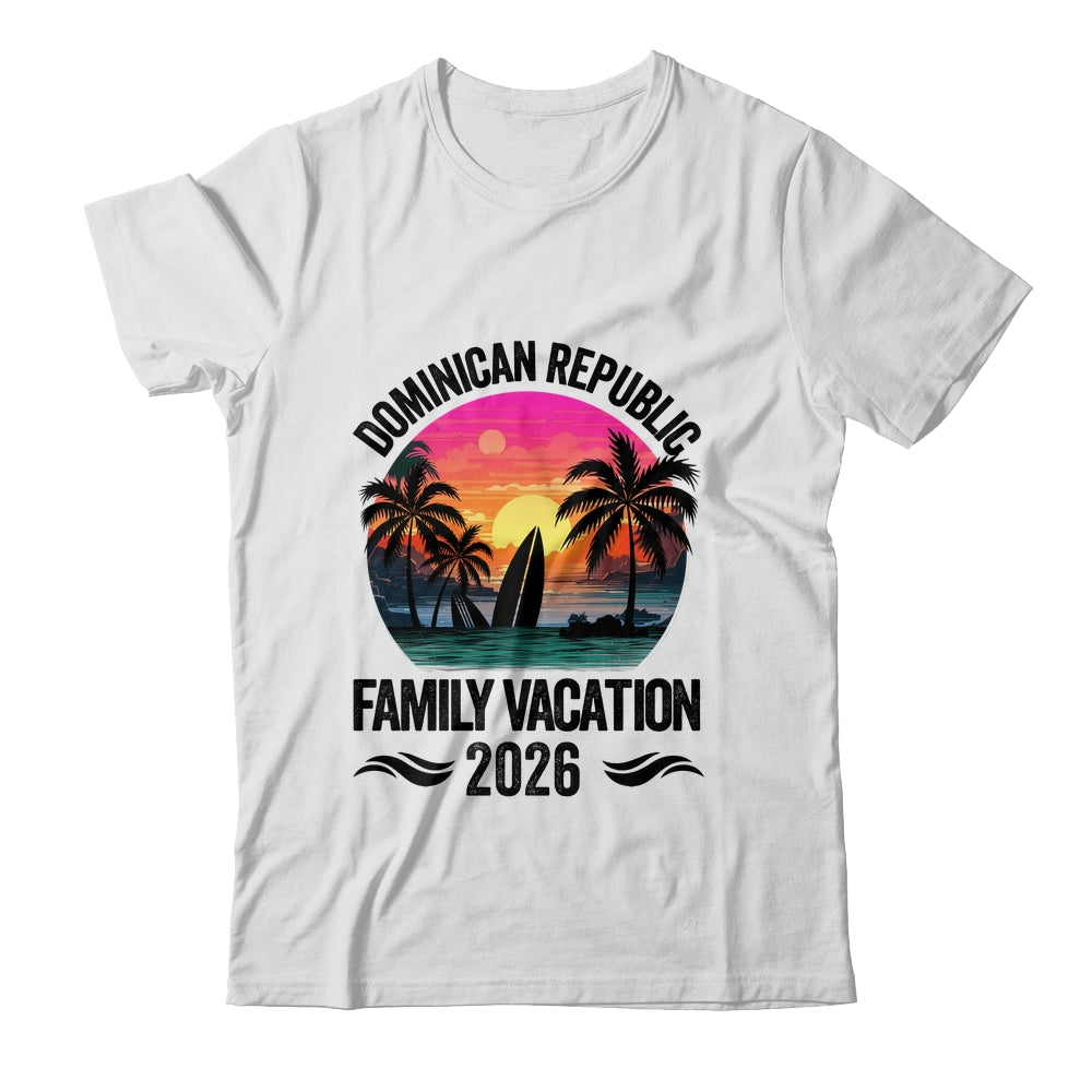 Dominican Republic Family Vacation 2026 Matching Outfits Beach Summer Shirt & Tank Top | teecentury