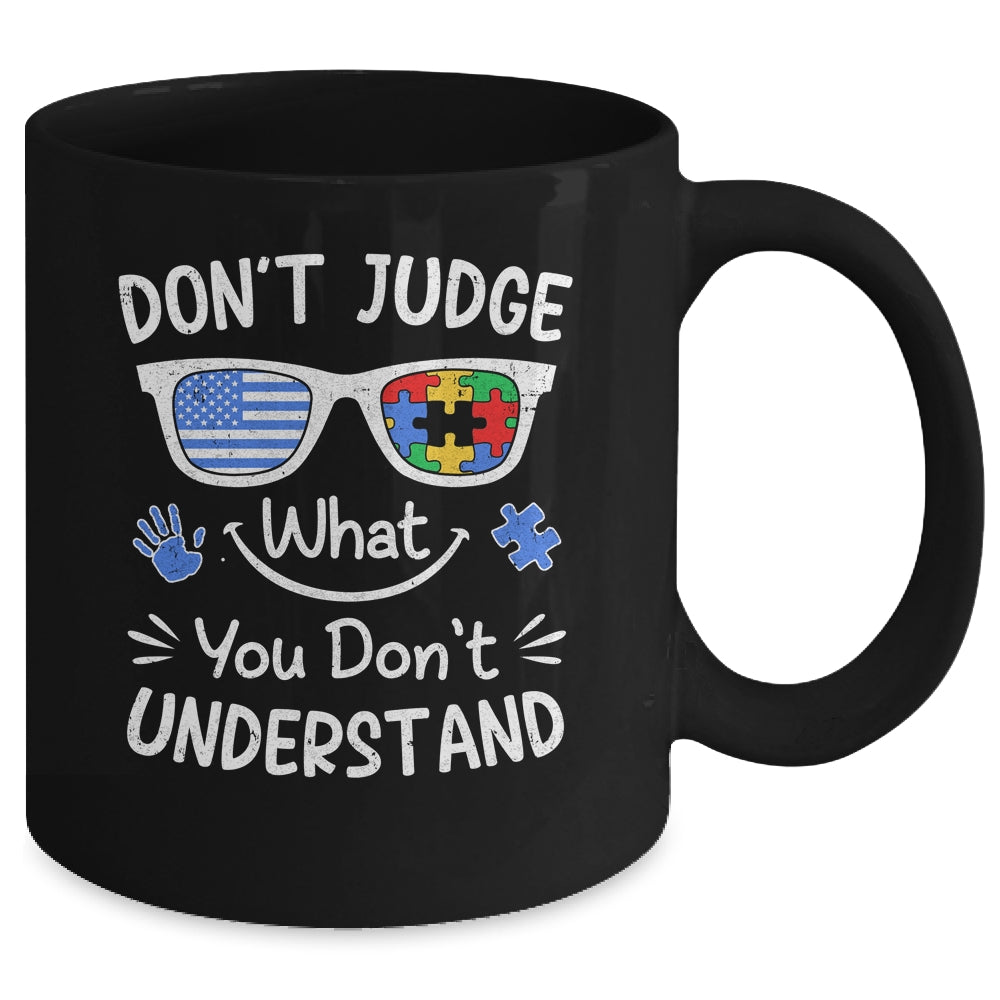 Don't Judge What You Don't Understand Autism Awareness Month Mug | teecentury