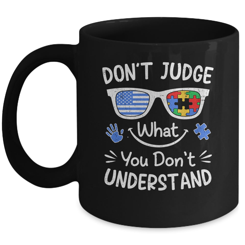Don't Judge What You Don't Understand Autism Awareness Month Mug | teecentury
