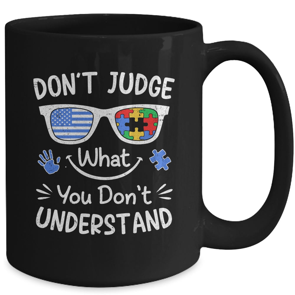 Don't Judge What You Don't Understand Autism Awareness Month Mug | teecentury