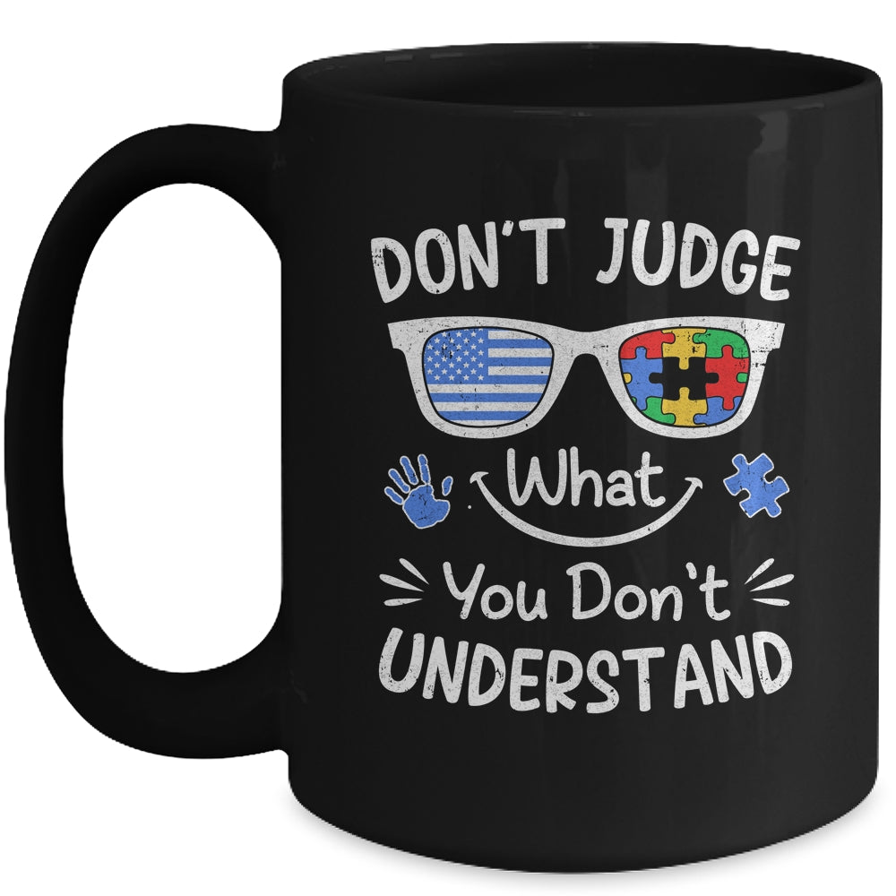 Don't Judge What You Don't Understand Autism Awareness Month Mug | teecentury