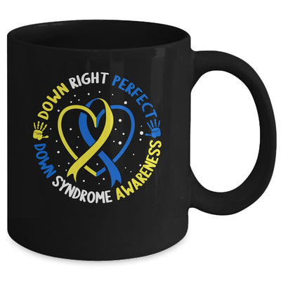 Down Syndrome Down Right Perfect Awareness Trisomy 21 Kids Mug | teecentury