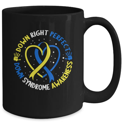 Down Syndrome Down Right Perfect Awareness Trisomy 21 Kids Mug | teecentury