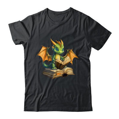 Dragon Bookworm Reading Book Funny Graphic Book Lover Shirt & Hoodie | teecentury