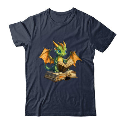 Dragon Bookworm Reading Book Funny Graphic Book Lover Shirt & Hoodie | teecentury