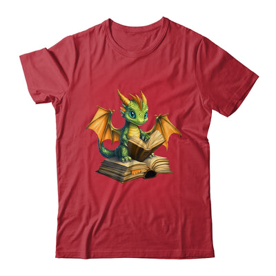 Dragon Bookworm Reading Book Funny Graphic Book Lover Shirt & Hoodie | teecentury