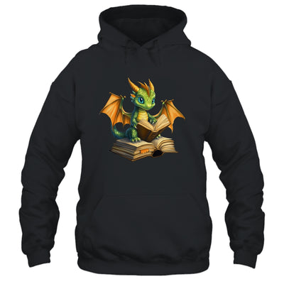 Dragon Bookworm Reading Book Funny Graphic Book Lover Shirt & Hoodie | teecentury