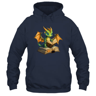 Dragon Bookworm Reading Book Funny Graphic Book Lover Shirt & Hoodie | teecentury