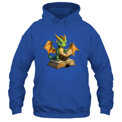 Dragon Bookworm Reading Book Funny Graphic Book Lover Shirt & Hoodie | teecentury